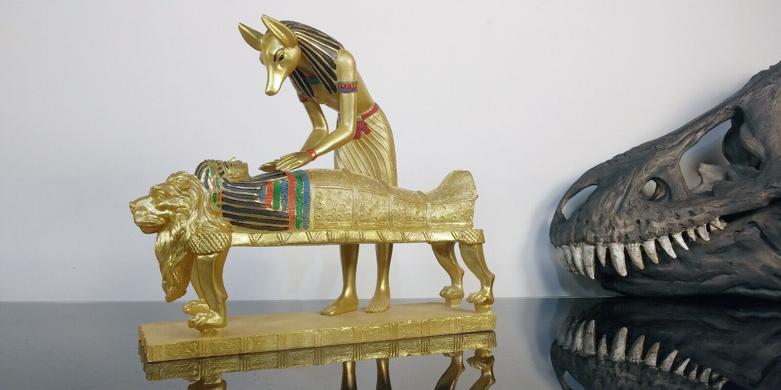 Egyptian Anubis Dog Statue  God Of Afterlife And Mummification Rare Awesome 🇪🇬
