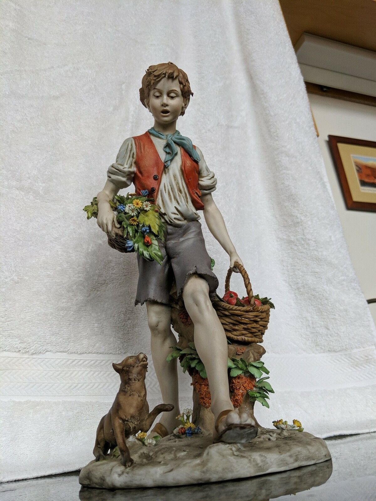 TALL Porcelain Statue Luigi Benacchio \