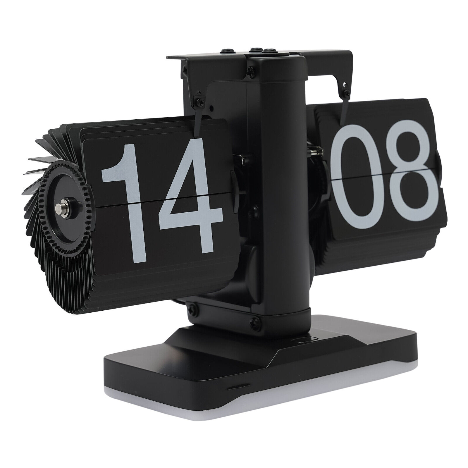 24-hour Tabletop Digital Flip Clock Vintage Built-in LED Light Low Noise Battery