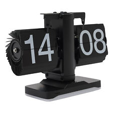 24-hour Tabletop Digital Flip Clock Vintage Built-in LED Light Low Noise Battery picture