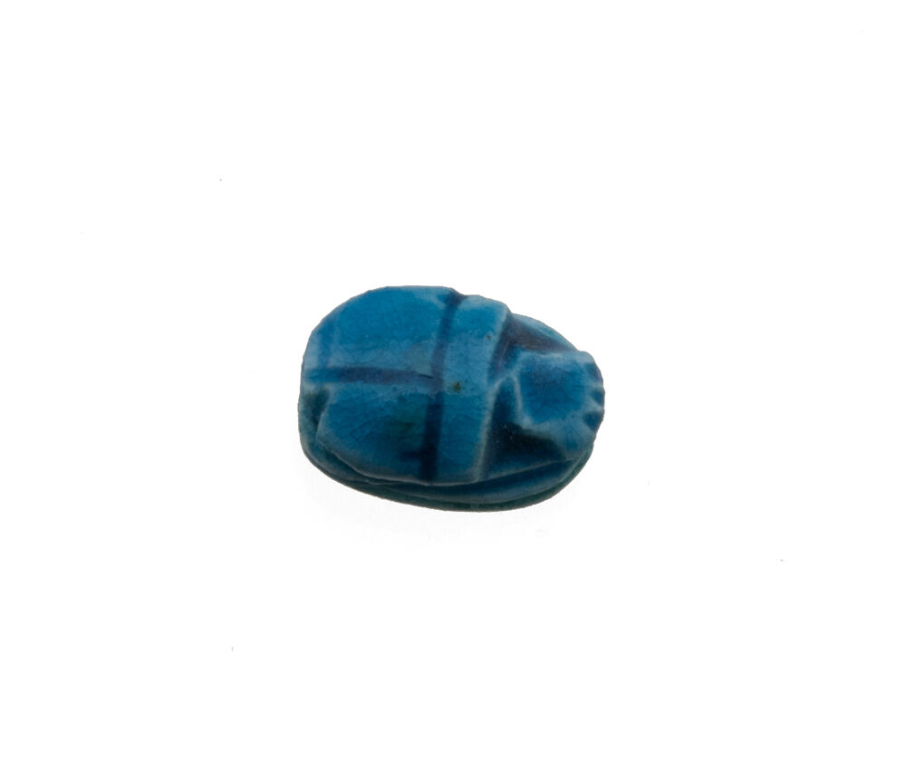 Pearl Beetle Khepri For Pendant Bracelet Egypt Antique Ceramic 3710