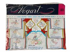 Vintage Vogart Transfer Pattern # 668 Angel Child Motifs for Kitchen Embroidery picture