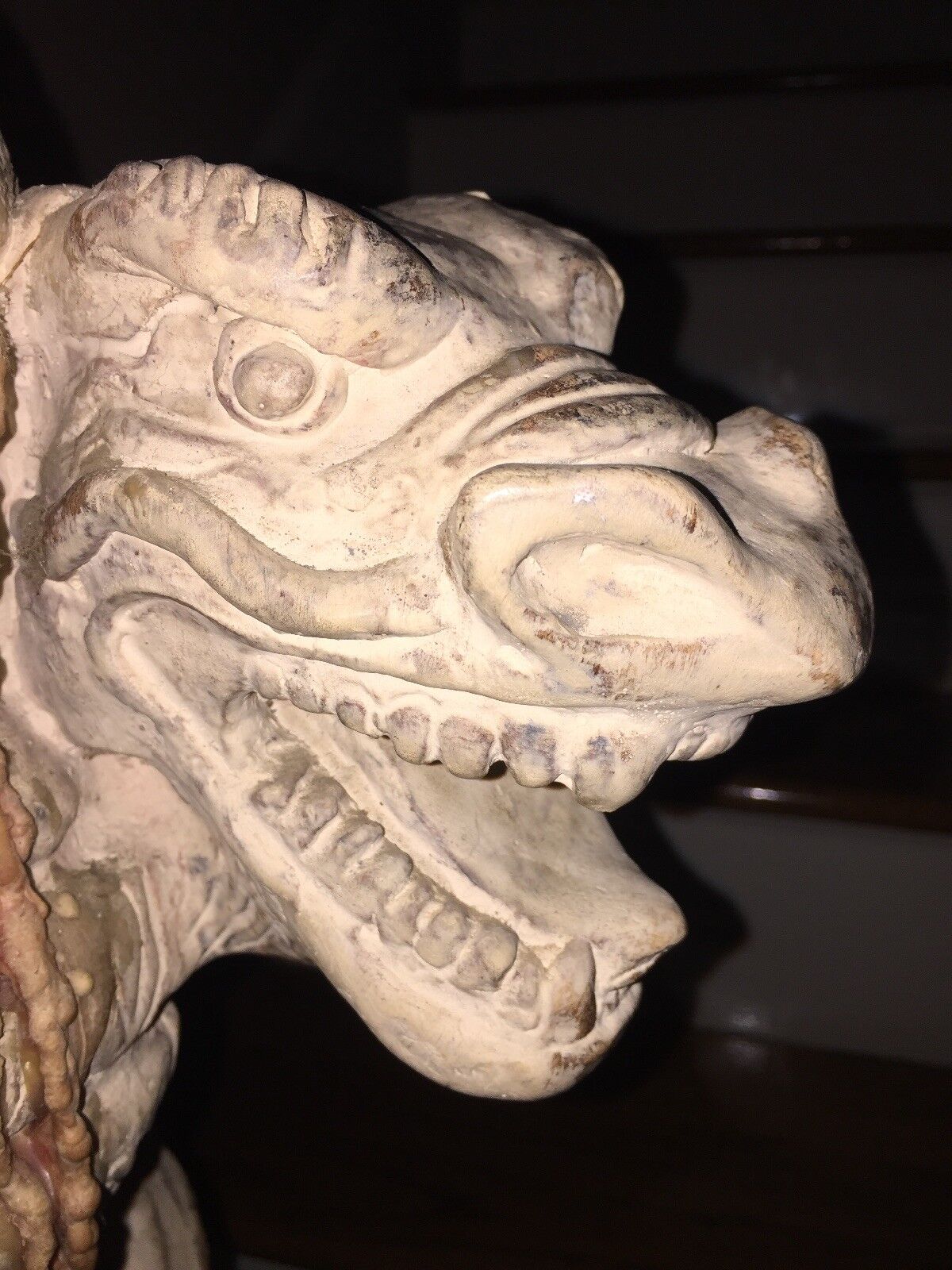 Unique ONLY ONE MADE Gothic KOMODO Dragon CHINESE Pillar Candle Display 41\