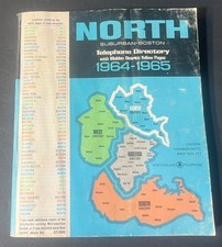 North Suburban Boston 1964-1965 Telephone Directory with Malden District Pages picture