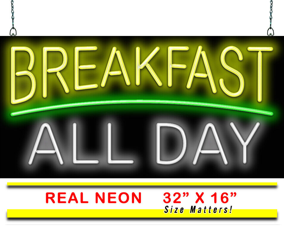 Breakfast All Day Neon Sign  Jantec  32