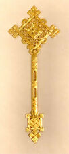  Gold Hand Cross Coptic Orthodox Ethiopian Ancient Priesthood Jerusalem Blessing picture