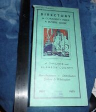 DIRECTORY & COMMODITY BUYERS GUIDE ALAMEDA COUNTY OAKLAND CALIFORNIA 1935 BOOK picture