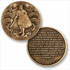 Armor of God High Relief Round Coin Ephesians 6:10-12   picture