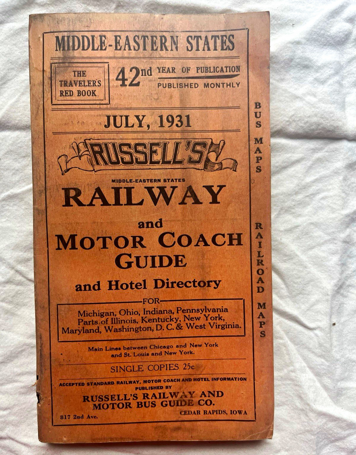Russell's Railway & Motor Coach Guide and Hotel Directory July 1931