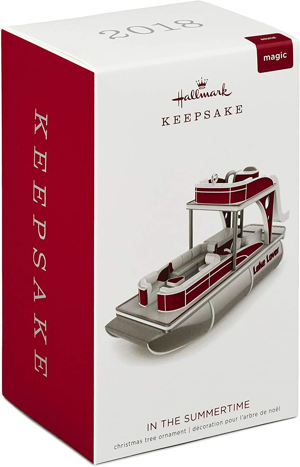 Hallmark, 2018, Keepsake, Ornament, In The Summertime, Pontoon Boat, New