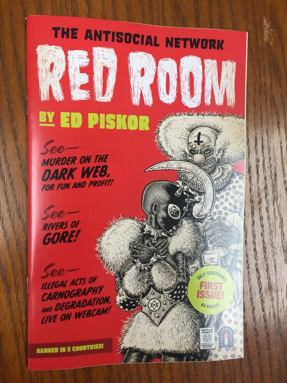 RED ROOM #1 Ed Piskor cult horror outlaw comics FANTAGRAPHICS BRAND NEW 2021