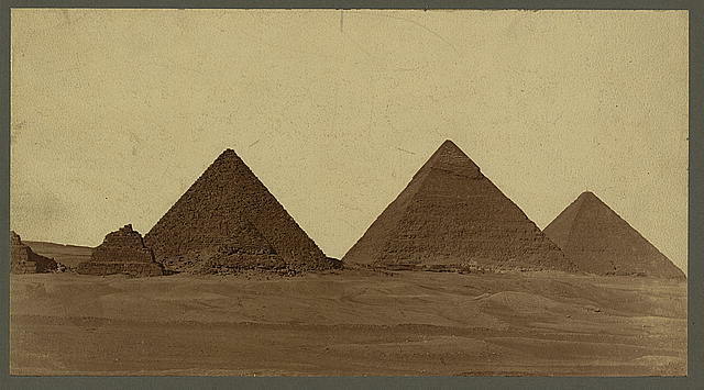 Photo:Pyramids at Giza,Egypt,Pyramid of Khufu/Khafre/Menkaure