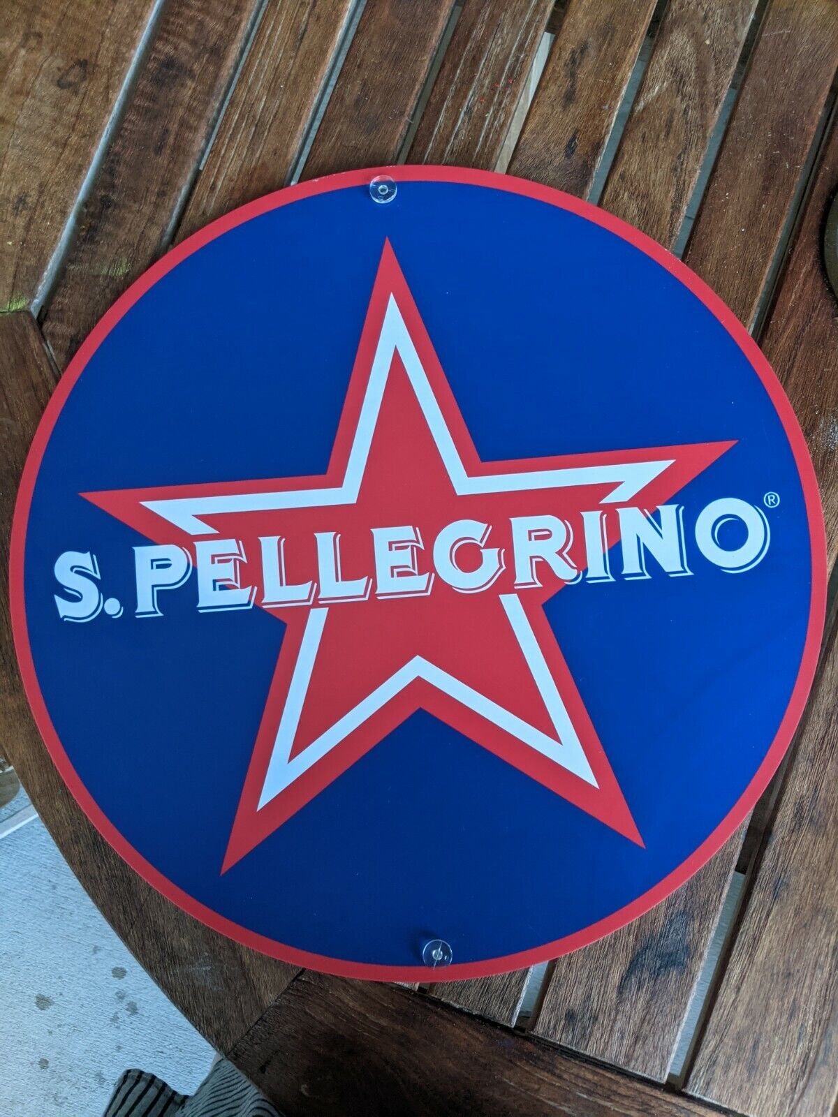 S. Pellegrino/Perrier Display Double-Sided Signs--Plastic, Can be taken Apart