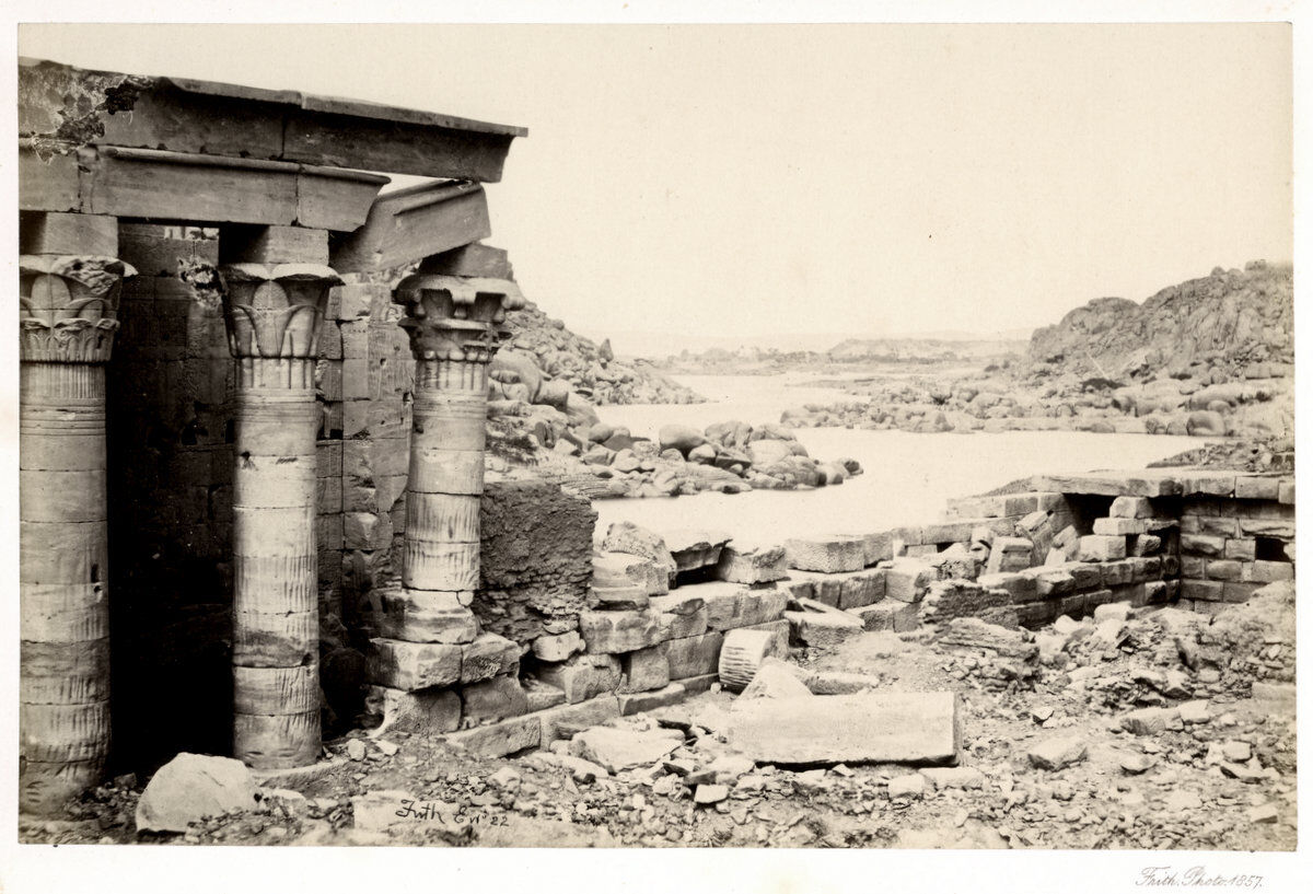 c.1857  PHOTO EGYPT FRITH - VIEW FROM PHILAE