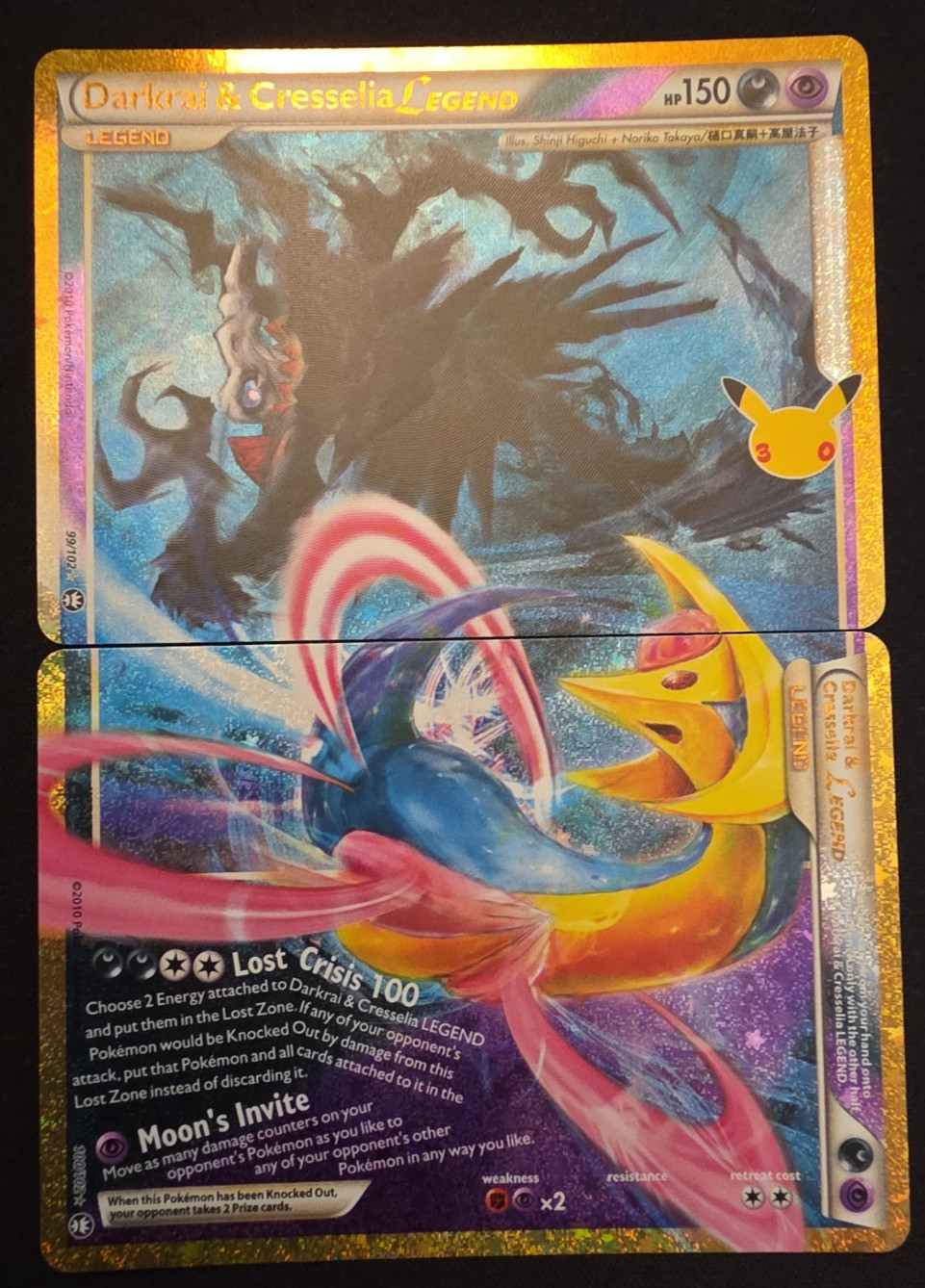 Pokemon darkrai and cresselia legend 30th anniversary