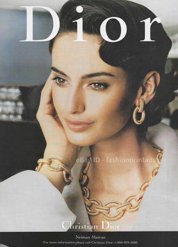 Vintage DIOR Jewelry 1-Page Magazine PRINT AD Spring 1996 NURI SOLE