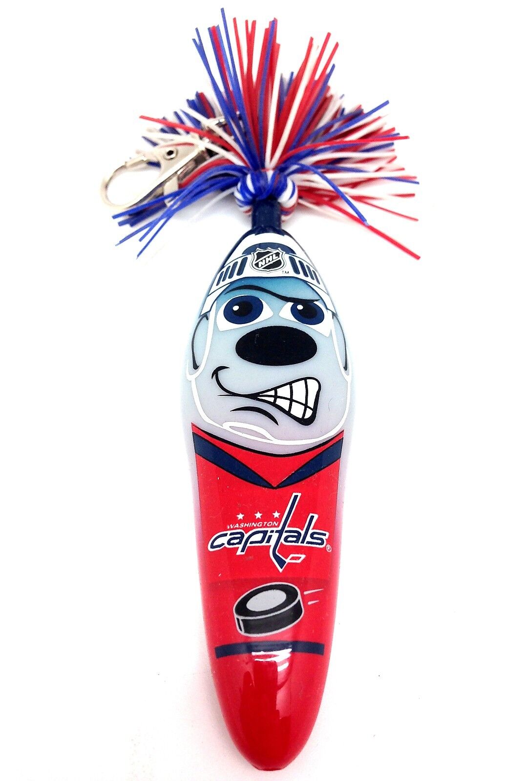 NHL Washington Capitals Kooky Klicker Kollectible Pen Key Clip Red Unise Serie 1