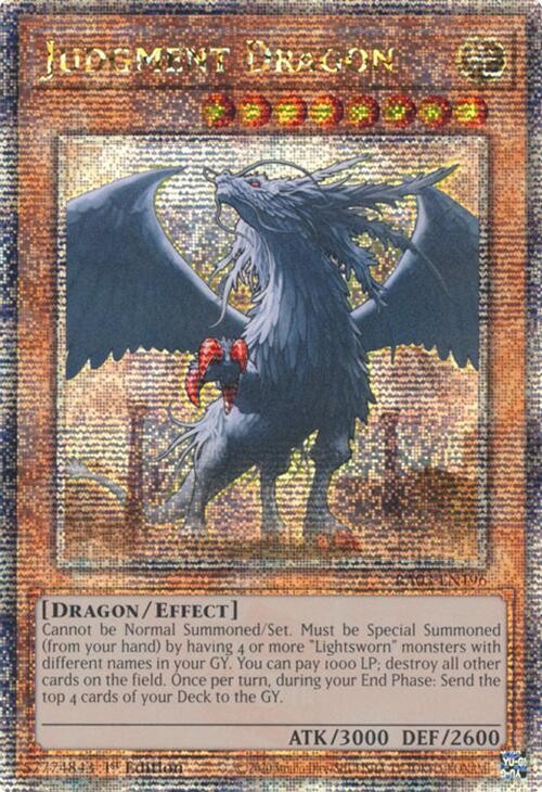 Judgment Dragon RA03-EN196 Quarter Century Secret Rare 1st Ed