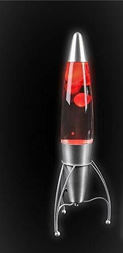 Rhode Island Novelty Retro Rocket Lava Lamp RED 18 Inches
