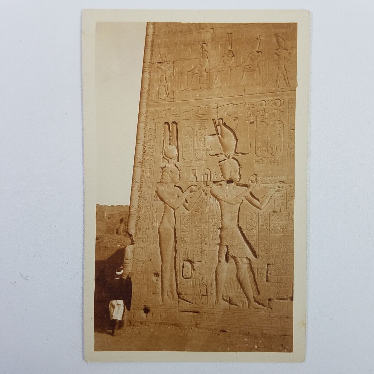 Postcard RPPC Dendera Cleopatra Caesarion Gaddis and Seif Likely 1931 Unused