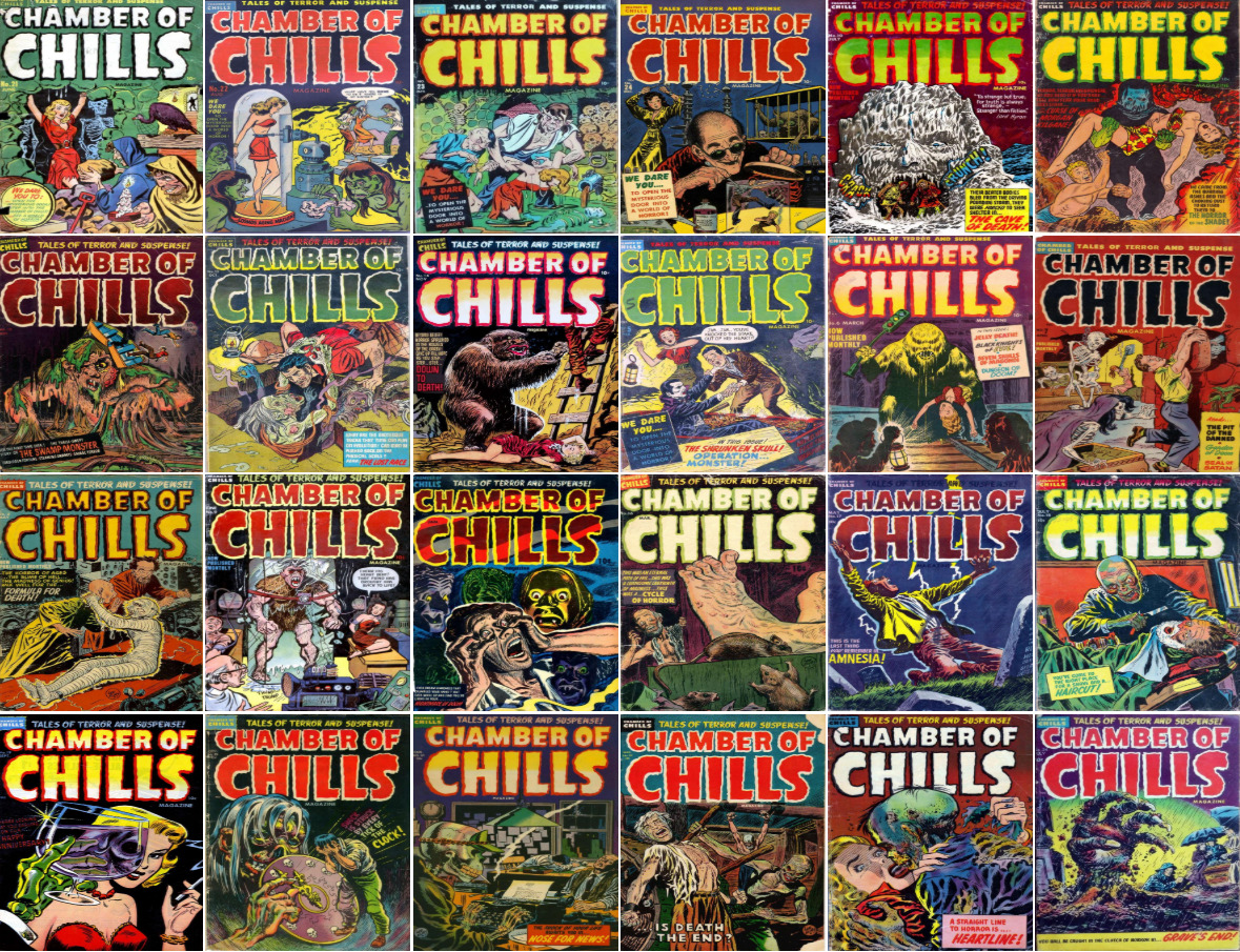 1951 - 1954 Chamber of Chills Magazine Comic Book Package - 26 eBooks on CD