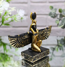 Egyptian Goddess Of Motherhood Isis With Open Wings Dollhouse Miniature Statue picture