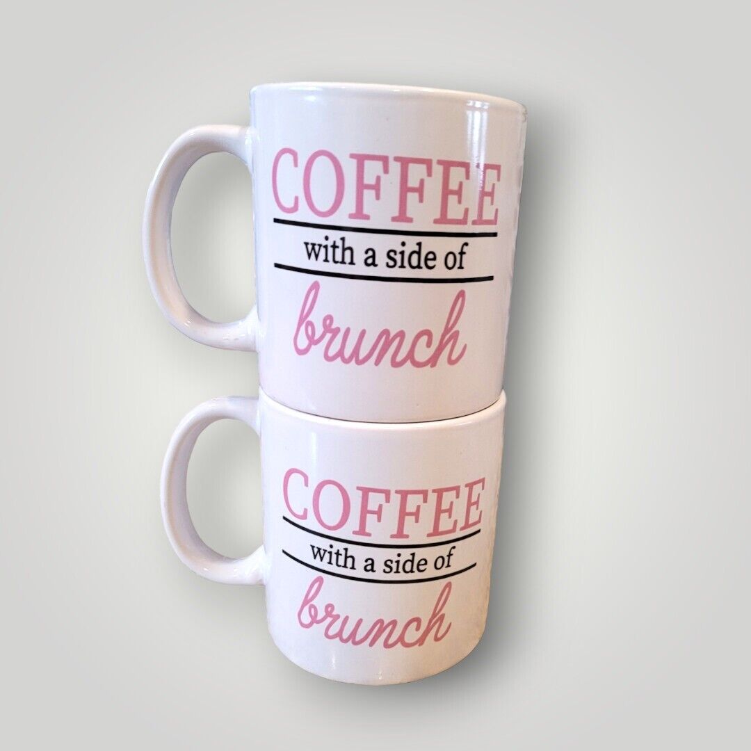 Coffee With A Side Of Brunch Coffee Cup Mug Set Of 2