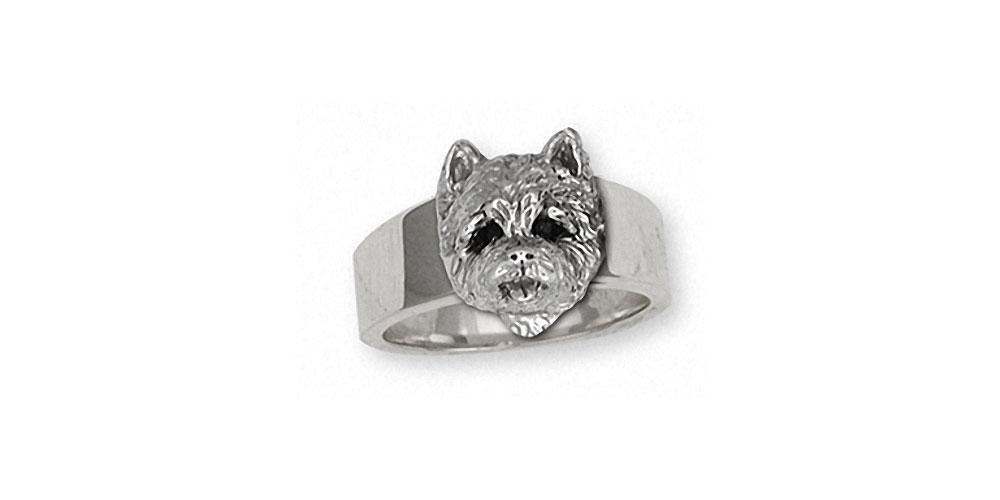 Westie Ring Jewelry Sterling Silver Handmade Dog Ring TOBYH-R
