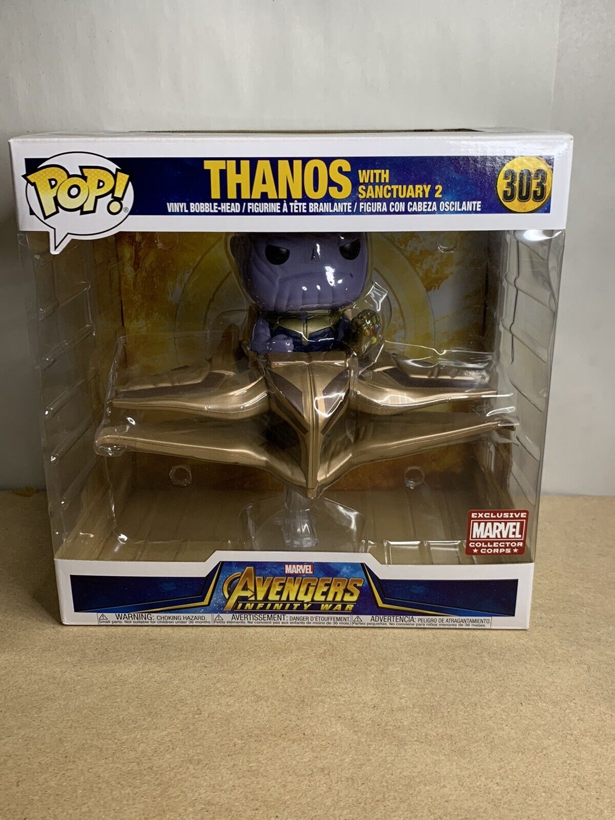 Funko Pop Thanos with Sanctuary 2 #303 (Marvel Collector Corps)
