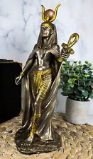 11 Inch Egyptian Hathor Mythological Goddess Bronze Finish Figurine picture