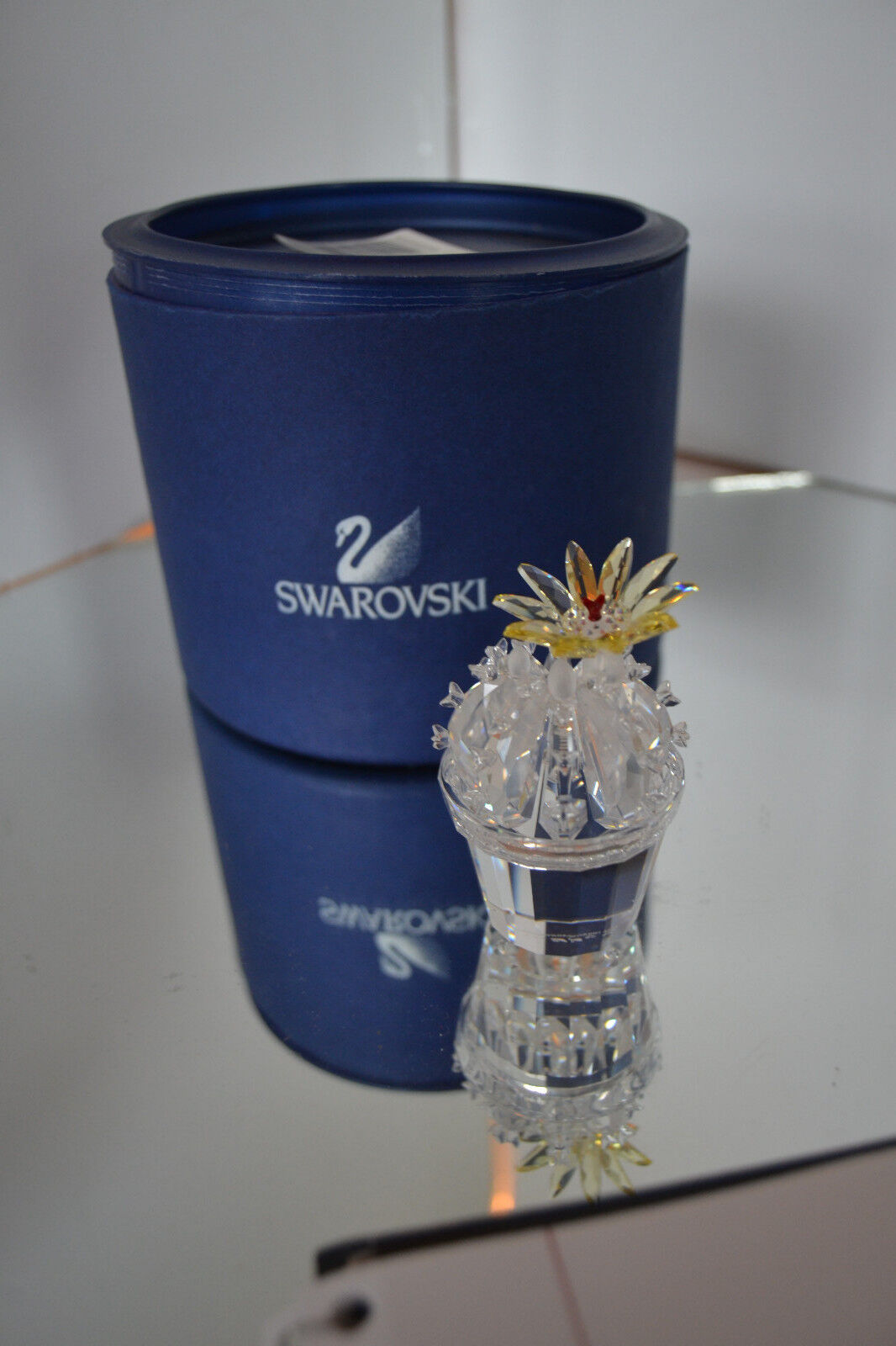 Swarovski Crystal figurine Flowering Catus 7484 000 001  Retired MIB
