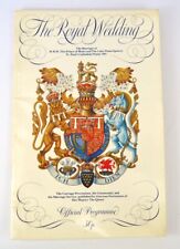 *GREAT CONDITION* OFFICIAL PROGRAM OF THE ROYAL WEDDING CHARLES & DIANA 1981 picture