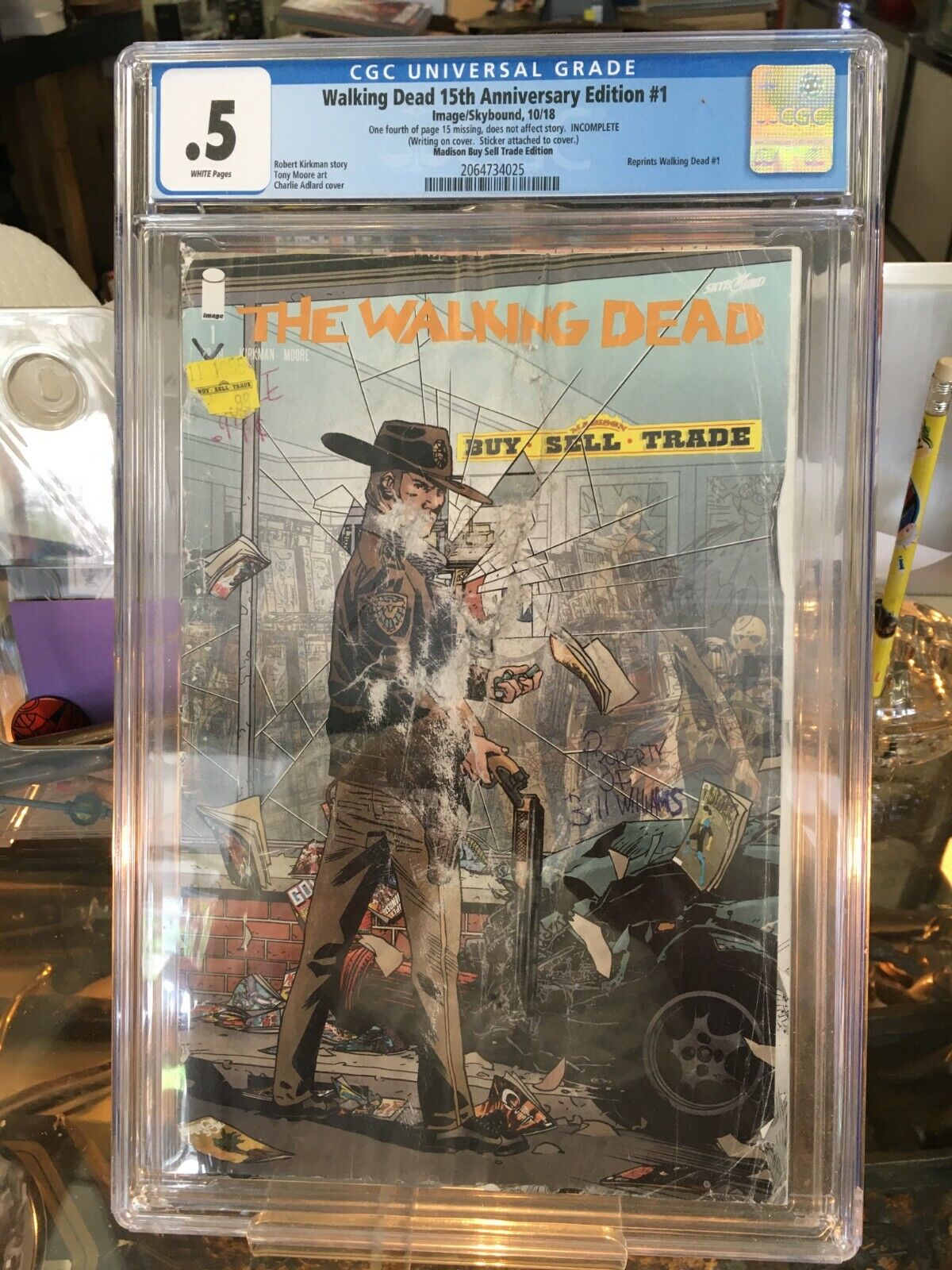 Walking Dead #1 15th Anniversary CGC .5 Madison Buy Sell Trade RARE YEP 1/1