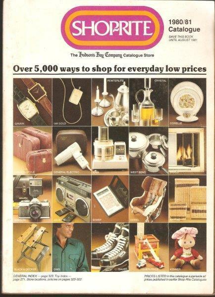 Vintage 1980/81 Shoprite Hudsons Bay Company Catalogue Catalog Toys, Tools, Etc.