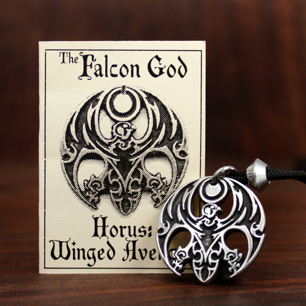 Horus the Avenger Egyptian Pendant Hawk Necklace Kemetic Falcon Talisman Jewelry Horus the Avenger Egyptian Pendant Hawk Necklace Kemetic Falcon Talisman Jewelry
