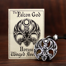 Horus the Avenger Egyptian Pendant Hawk Necklace Kemetic Falcon Talisman Jewelry picture