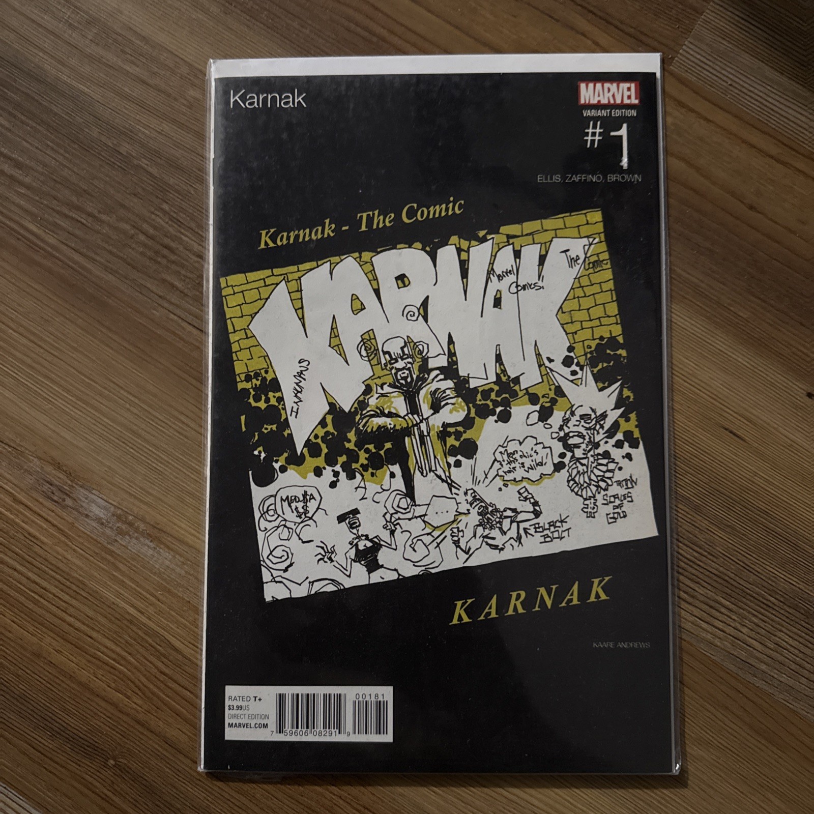 Karnak #1 Kaare Andrews 'hip-Hop' (Marvel Comics December 2015)