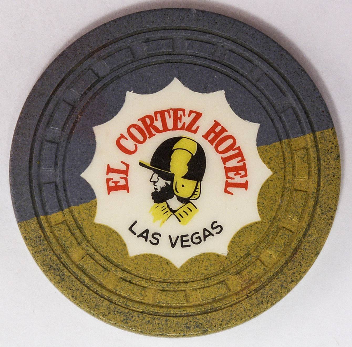 1941 EL Cortez Hotel $1 4th Edition Conquistador Chip Las Vegas, NV RARE