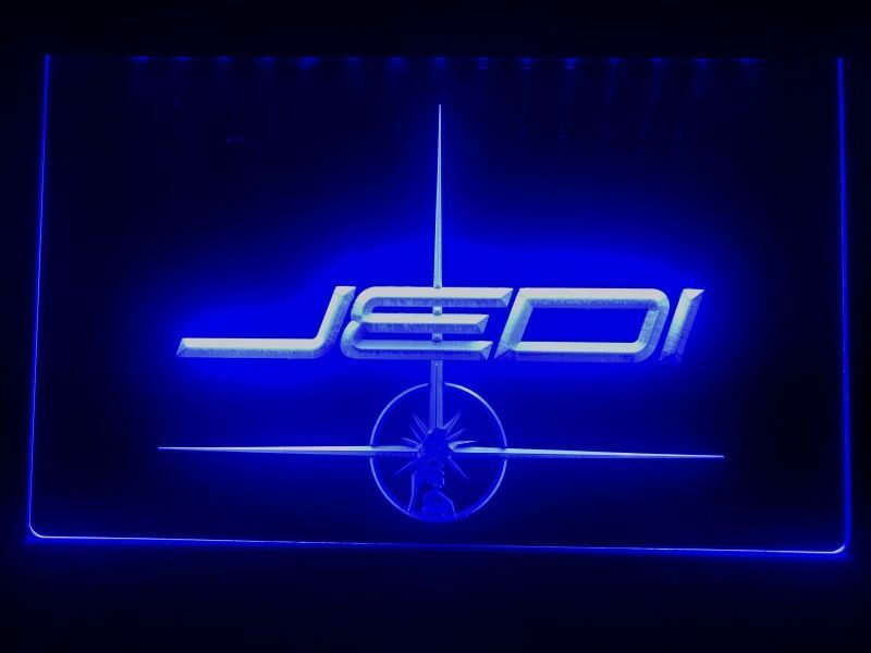 Jedi Star Wars Led Neon Light Sign Man Cave Home Decor Sport Gift Advertise