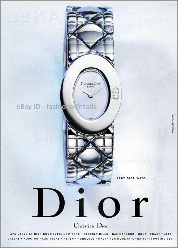DIOR Watches 1-Page Magazine PRINT AD 1999