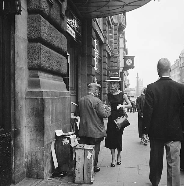 Actress Audrey Hepburn Buys A Newspaper 1953 HISTORIC OLD PHOTO