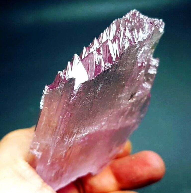 Natural Pink Kunzite Crystal with Complex Mountain Shape Terminations - 198 Gram