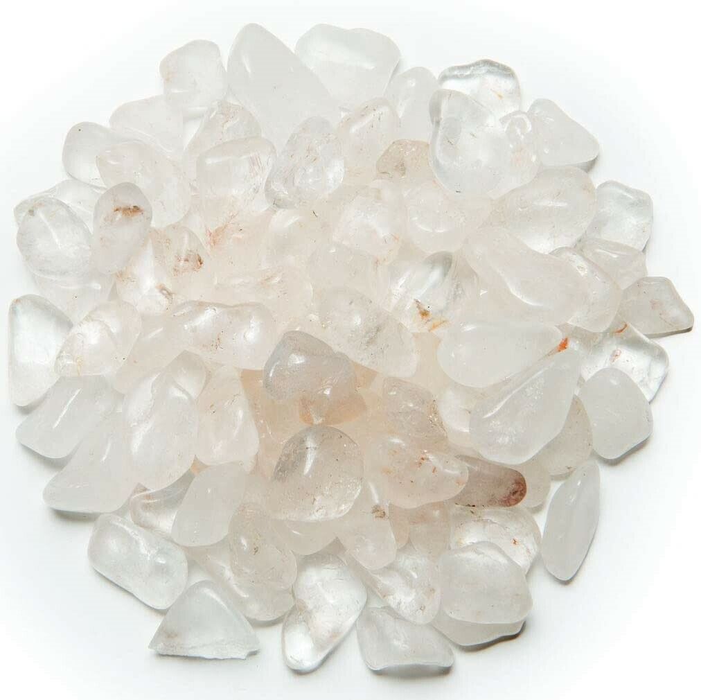 1 lb Crystal Quartz Tumbled Stones - Grade 2 - XXSmall - Reiki Wiccan Rocks
