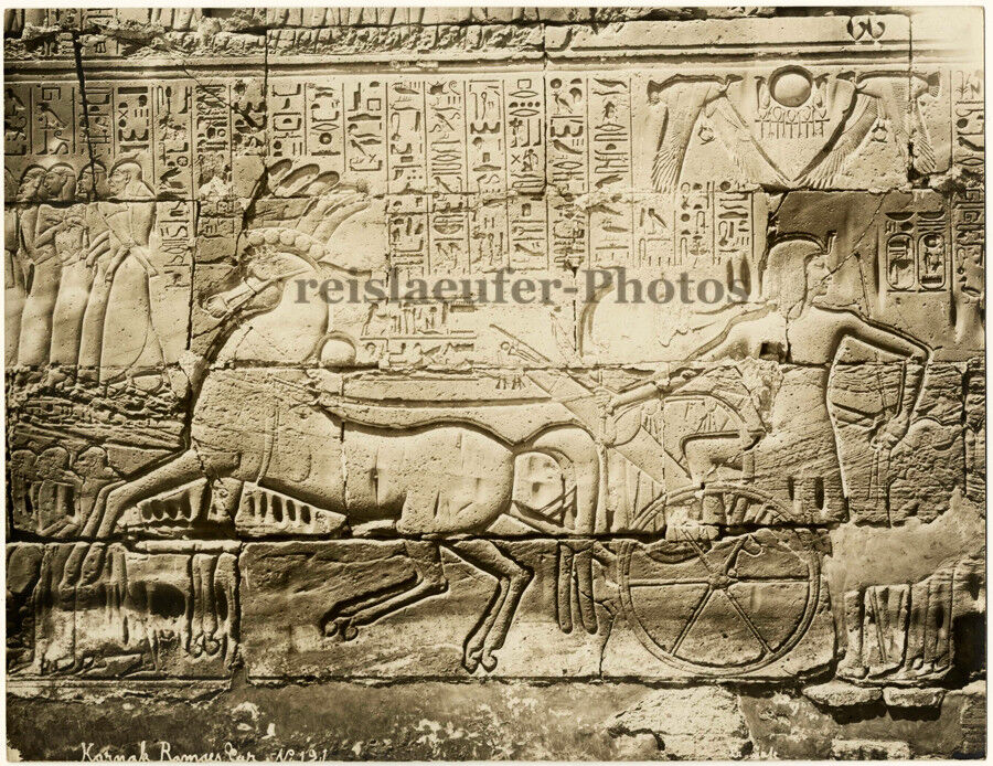 Karnak, Ramses Car by G. Safe, Orig. Photo, ca. 1900