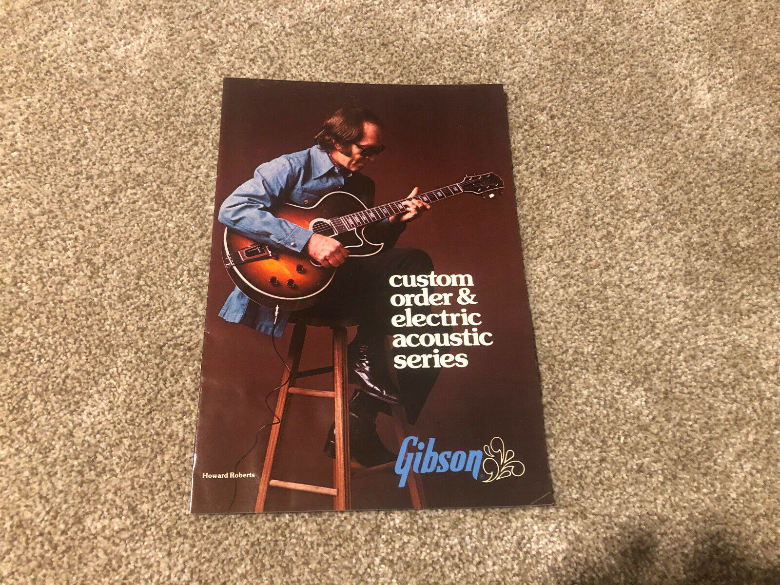 Vintage 75 Gibson Custom Order Guitar Catalog Brochure Super 400 Howard Roberts