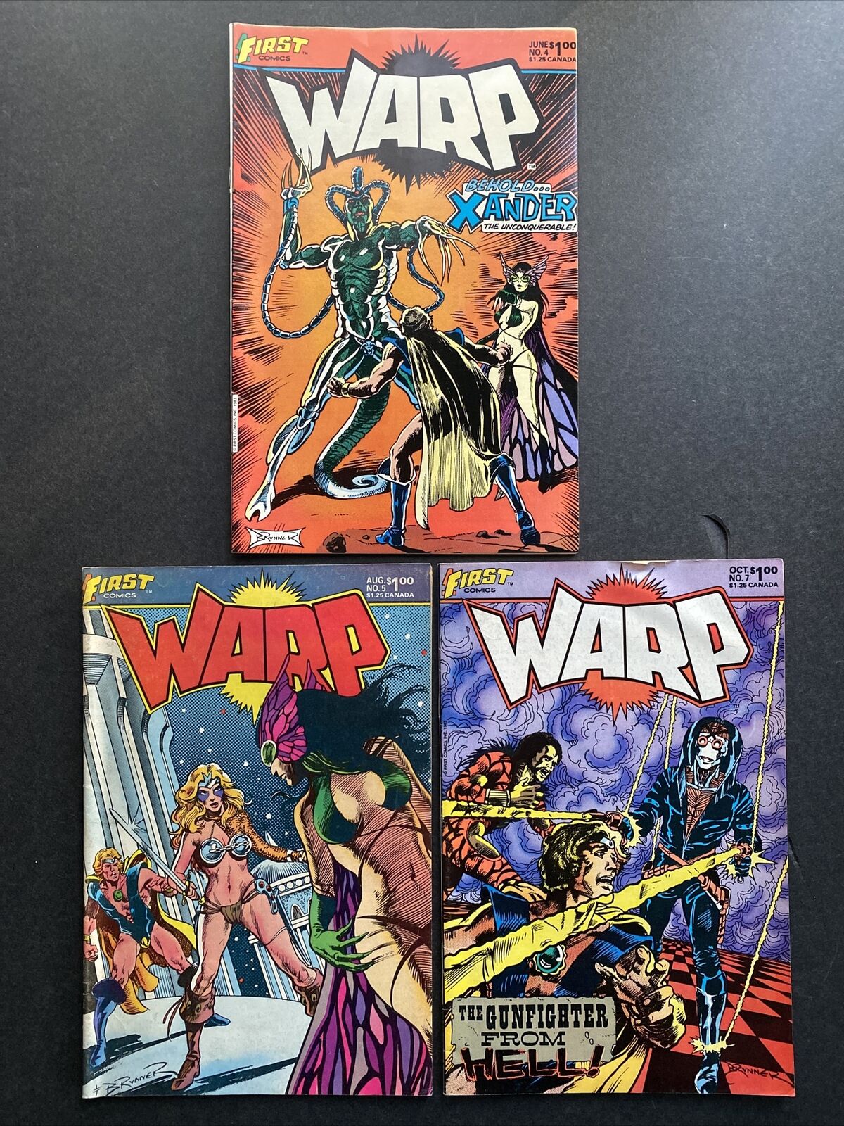 Warp #4 #5 #7 by First Comics