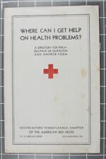 American Red Cross Booklet: Directory for the Philadelphia Area - 1941 picture