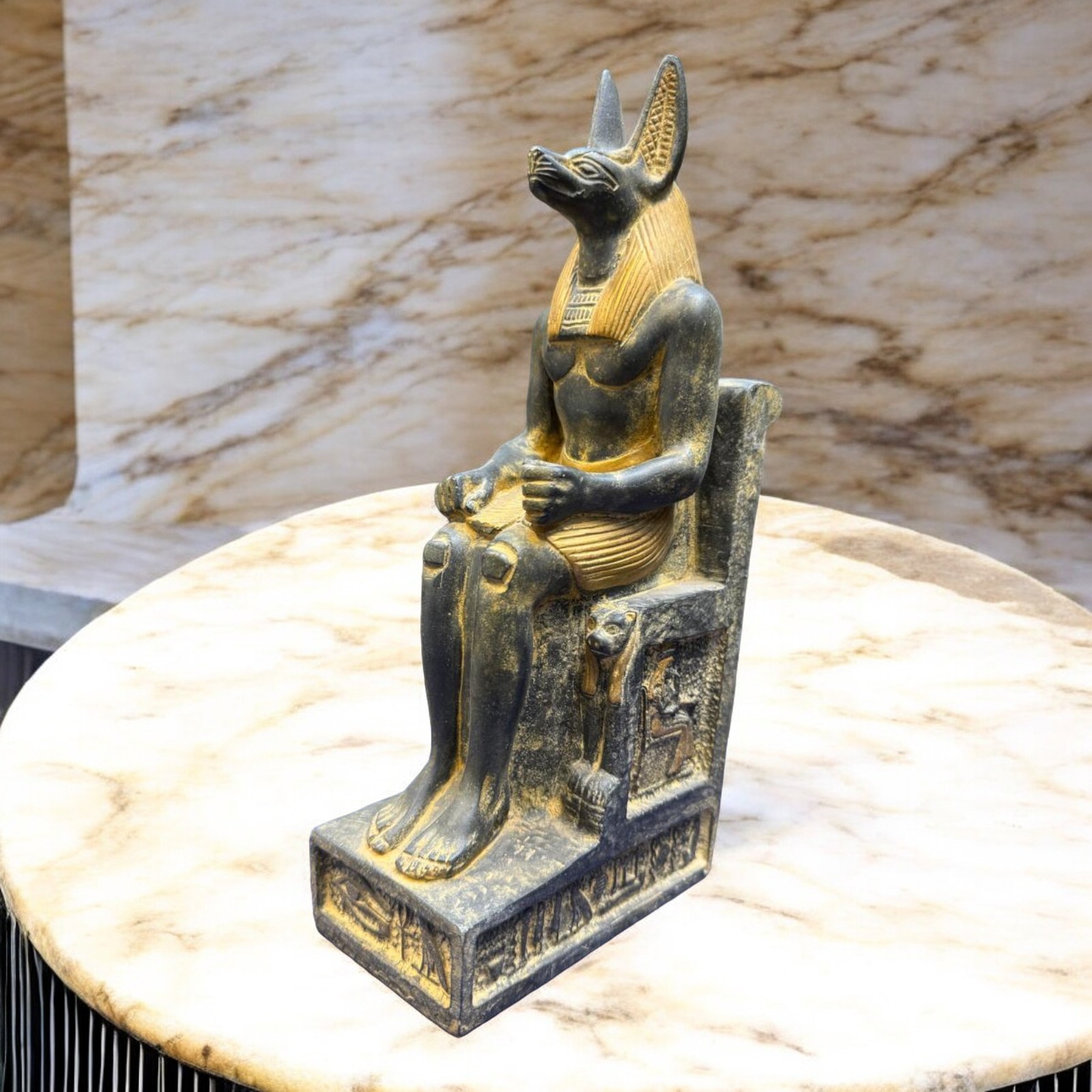 Unique Egyptian Anubis God of Mummification Statue Antique Rare BC