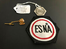 Vintage ESNA Advertising Fob Medal Pin Patch - Aerospace & Military Products picture