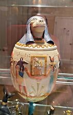 HAPI ~ Canopic Jar ~ Colorful And Detailed Egyptian Sculpture ~  picture